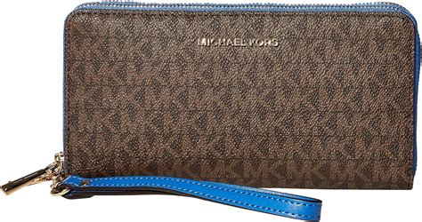 michael michael kors jet set travel large carryall wristlet|mk double zip wristlet.